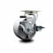 Service Caster 4 Inch Semi Steel Cast Iron Swivel Caster with Roller Bearing and Brake SCC SCC-20S420-SSR-TLB - alternate 1